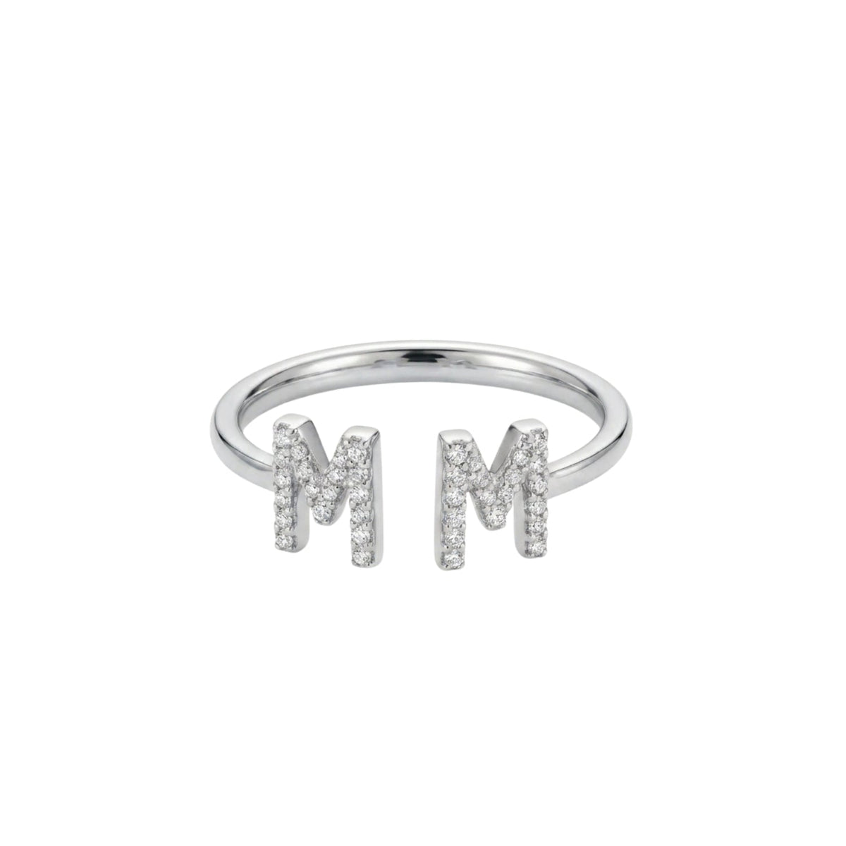 Amara Two Alphabets Ring - The Happy Tribe