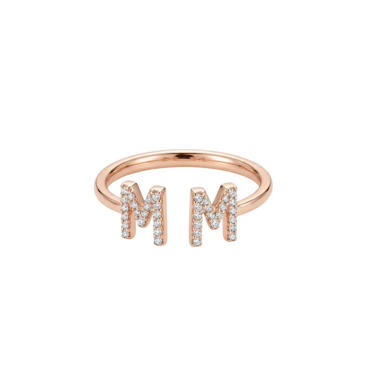 Amara Two Alphabets Ring - The Happy Tribe