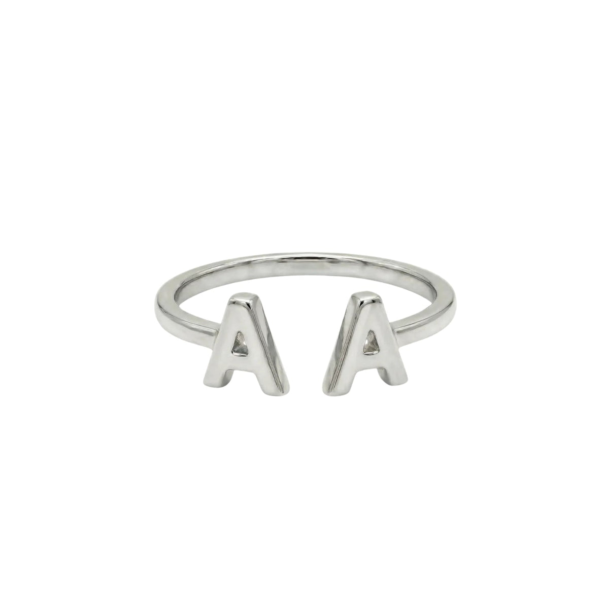 Amara Two Alphabets Ring - The Happy Tribe