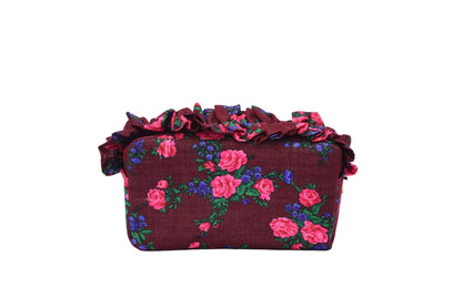 Arabic "Beauty" Ruffle Pouch, Medium - The Happy Tribe