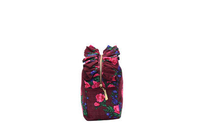 Arabic "Beauty" Ruffle Pouch, Medium - The Happy Tribe
