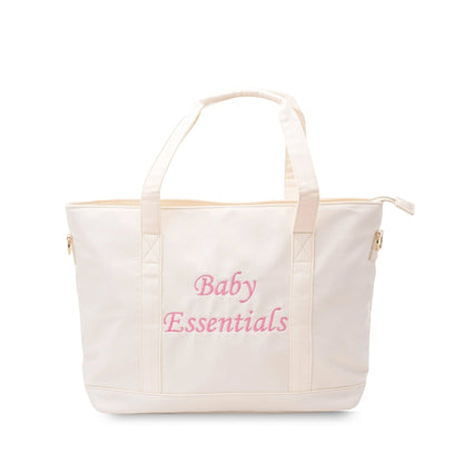 Baby Essentials Cream Tote Bag - The Happy Tribe