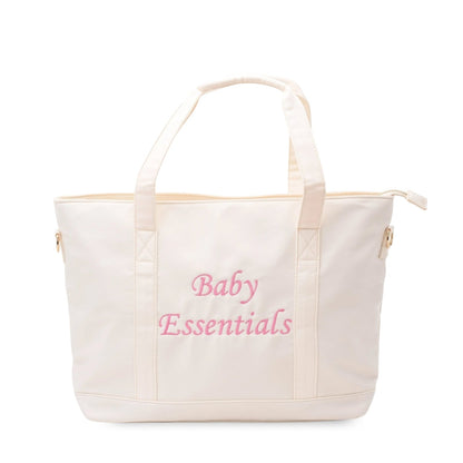 Baby Essentials Cream Tote Bag - The Happy Tribe