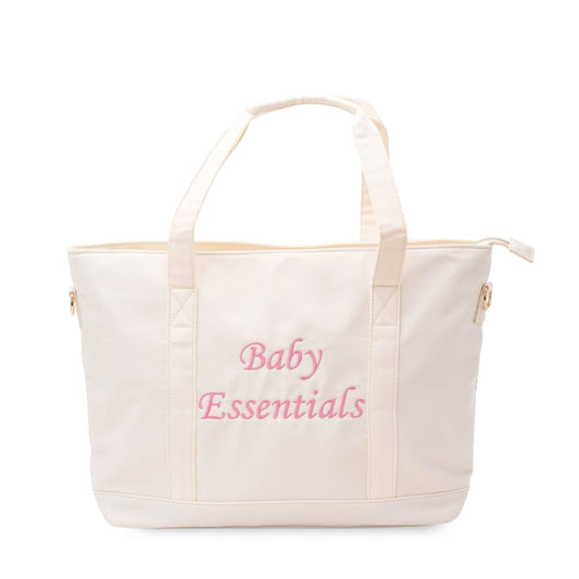 Baby Essentials Cream Tote Bag - The Happy Tribe