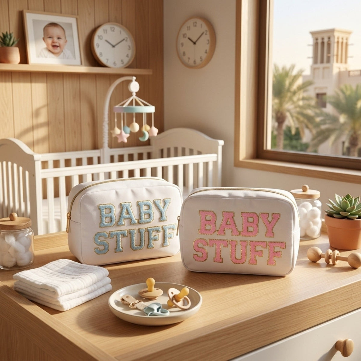 “Baby Stuff” Large Essential Pouch - The Happy Tribe