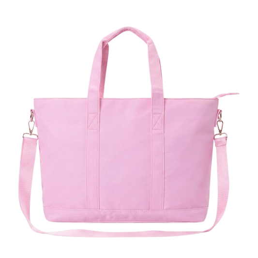 "Baby Stuff" Tote Bag, Baby Pink - The Happy Tribe