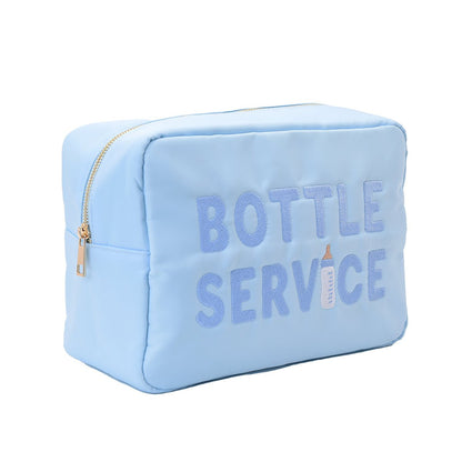 Bottle Service" Large Pouch, Baby Blue - The Happy Tribe