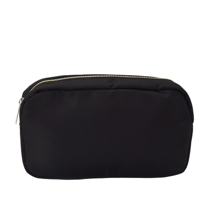 "Boujee" Medium Pouch, Black - The Happy Tribe