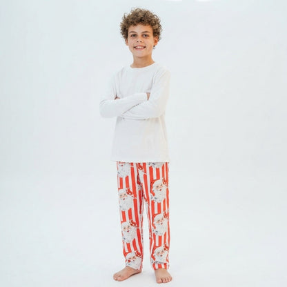Boys Personalised Santa Stripe Pyjamas - The Happy Tribe