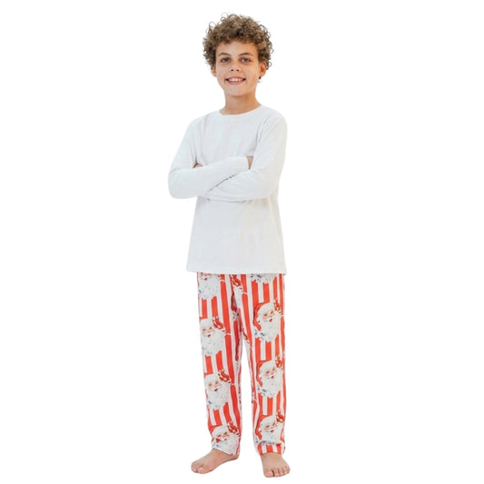 Boys Personalised Santa Stripe Pyjamas - The Happy Tribe