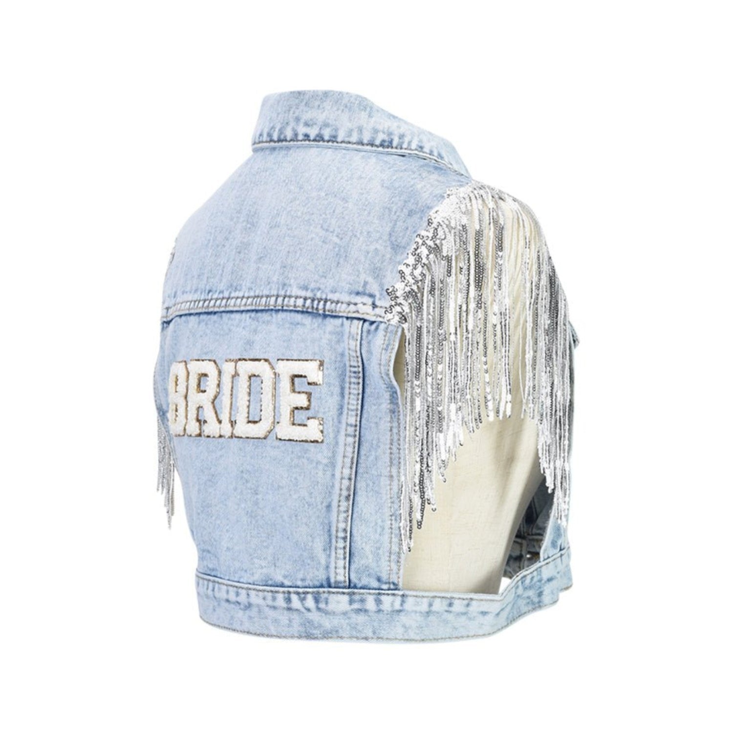 Bride Denim Tassel Waistcoat - The Happy Tribe
