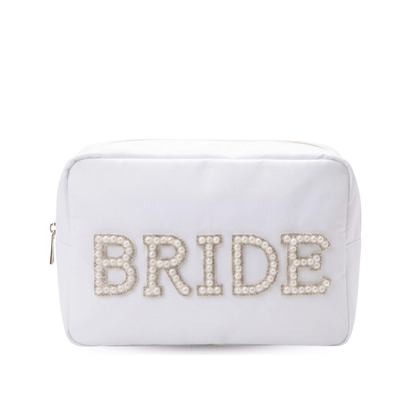 "Bride" Large Pouch, White - The Happy Tribe