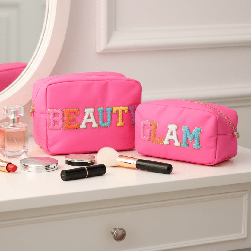 Candy Pink “Glam & Beauty”, Large & Medium Bundle - The Happy Tribe
