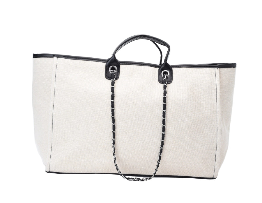 Personalised Extra Large Canvas Chain Tote Bag