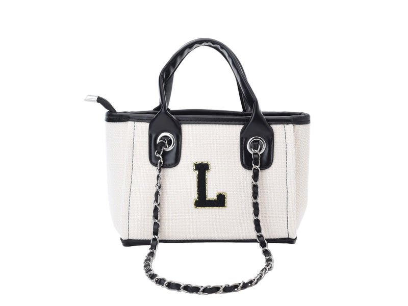 Personalised Mini Canvas Chain Tote Bag
