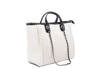 Personalised Medium Canvas Chain Tote Bag