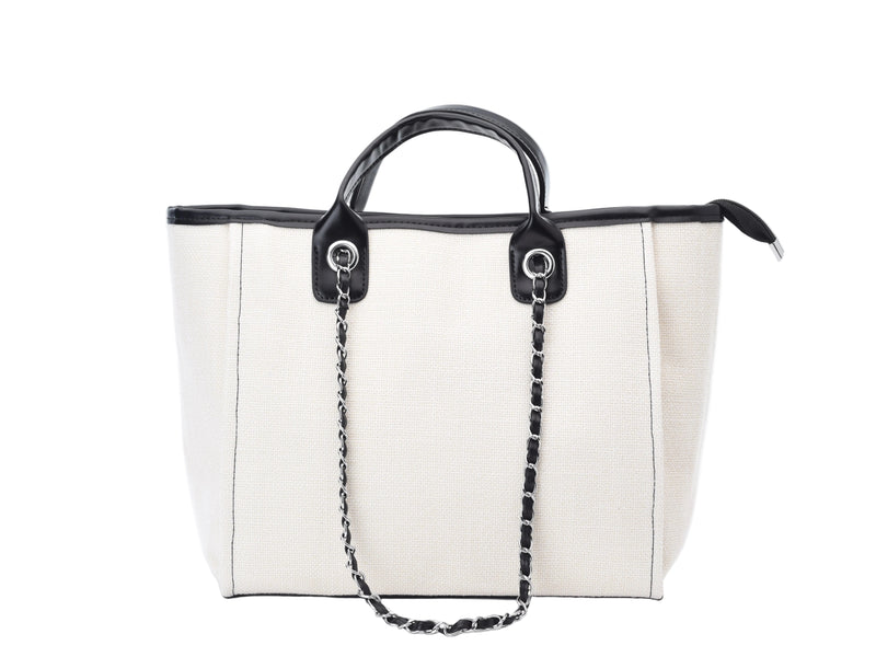 Personalised Medium Canvas Chain Tote Bag