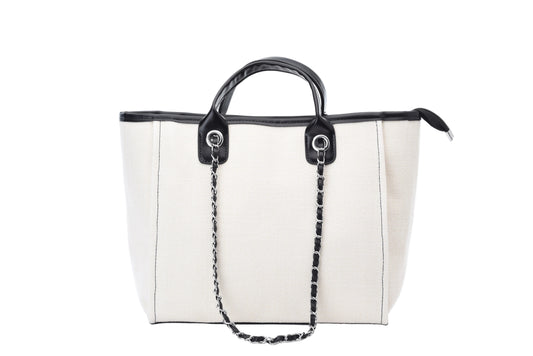 Personalised Medium Canvas Chain Tote Bag