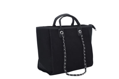 Personalised Medium Canvas Chain Tote Bag