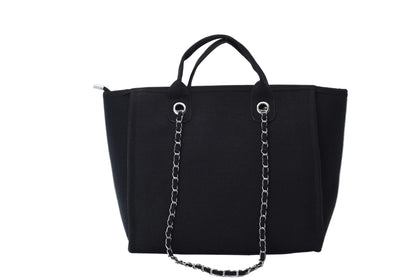 Personalised Medium Canvas Chain Tote Bag