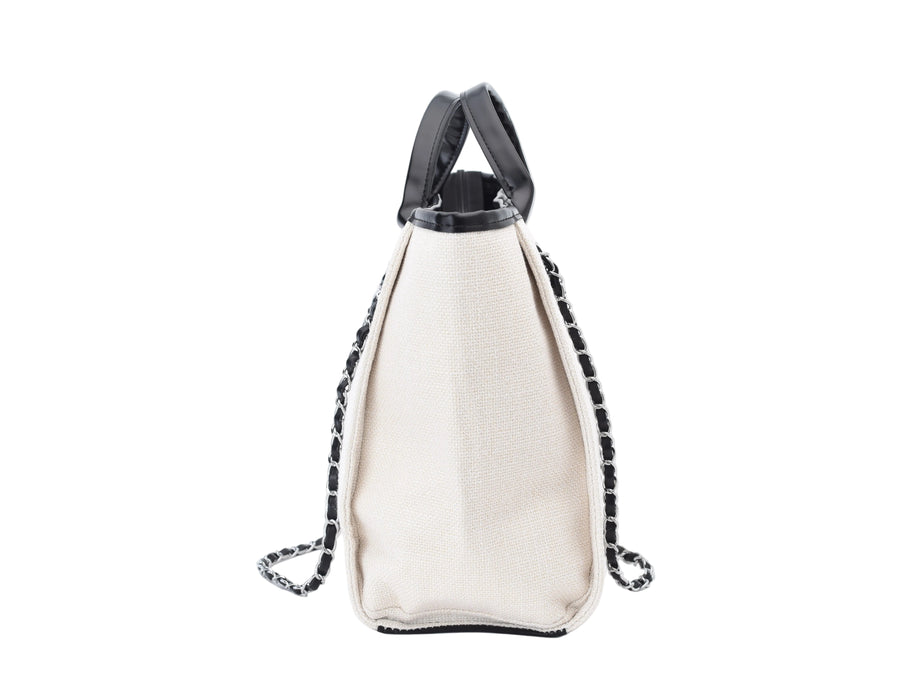 Personalised Mini Canvas Chain Tote Bag