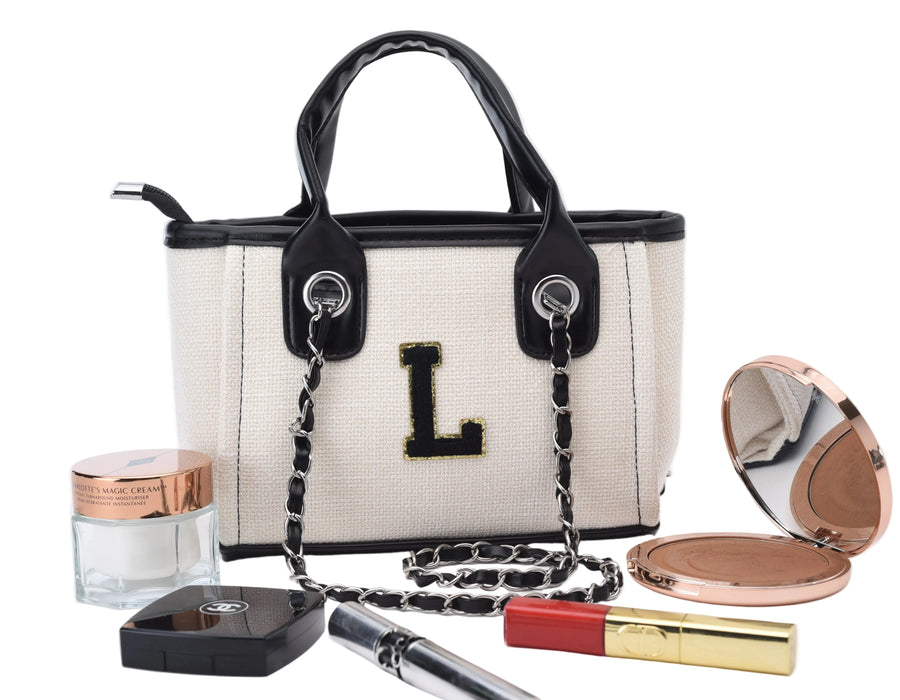 Personalised Mini Canvas Chain Tote Bag