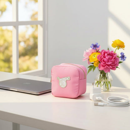 "Charge" Mini Pouch, Candy Pink - The Happy Tribe