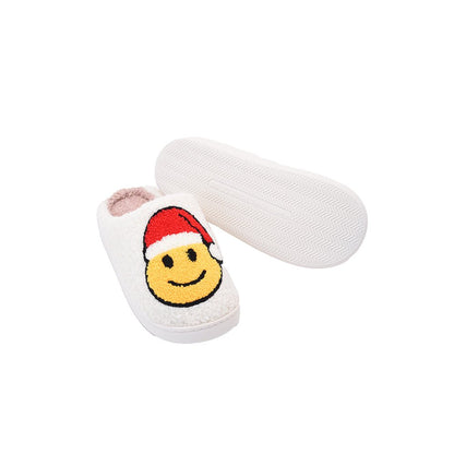 Christmas Slippers - Smiley Santa - The Happy Tribe