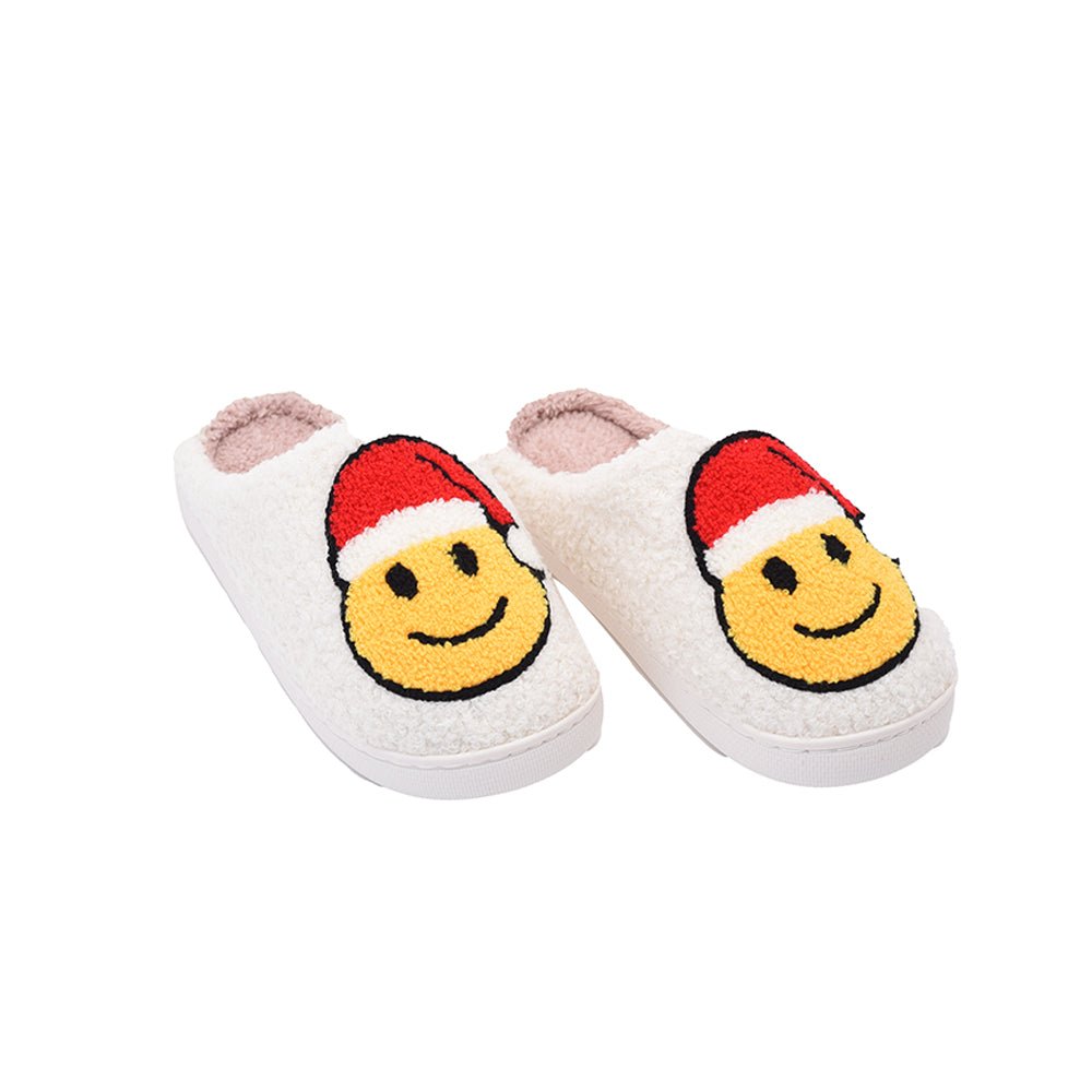 Christmas Slippers - Smiley Santa - The Happy Tribe