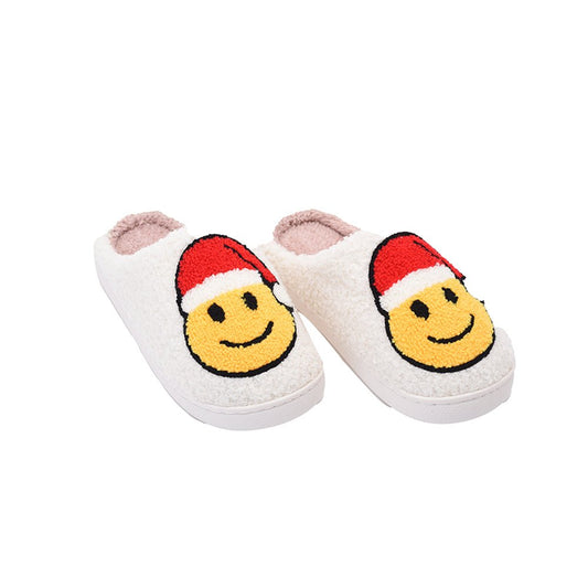 Christmas Slippers - Smiley Santa - The Happy Tribe