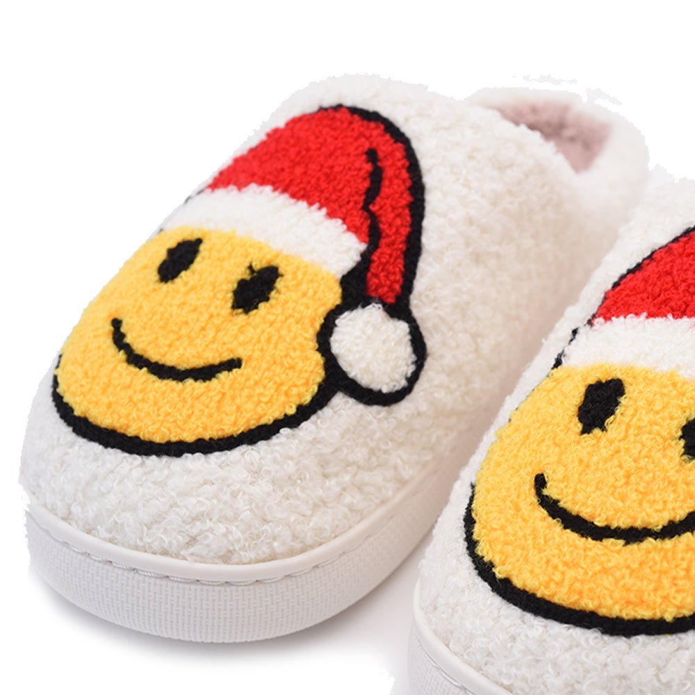 Christmas Slippers - Smiley Santa - The Happy Tribe