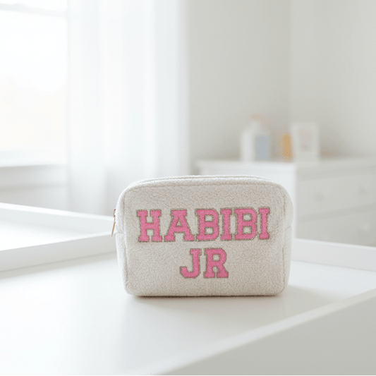Cream,Baby Pink Teddy Large “HABIBI JR" - The Happy Tribe