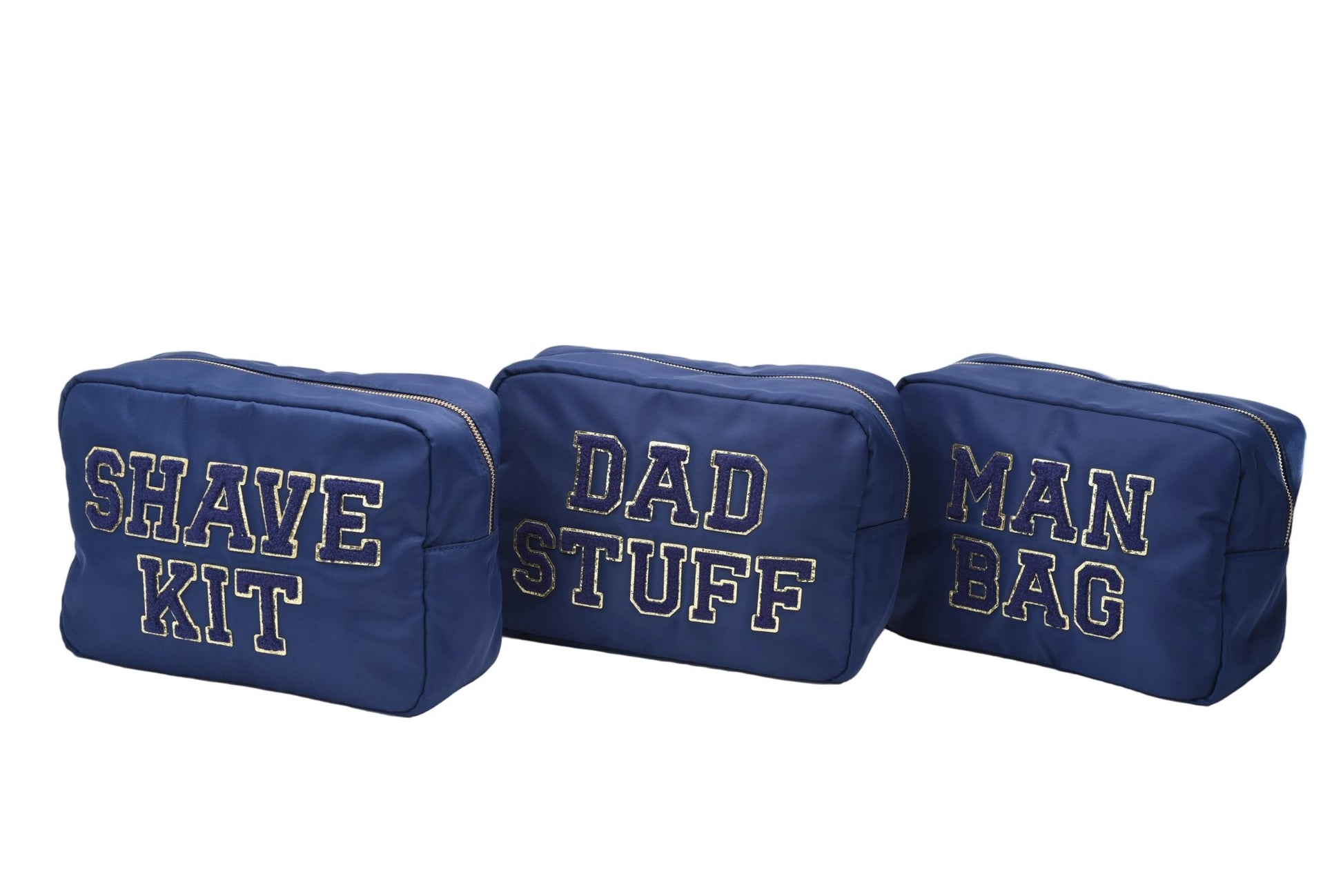 "Dad Stuff" Large Pouch, Navy - The Happy Tribe