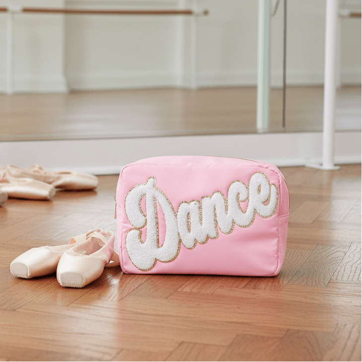 "Dance" Large Pouch, Baby Pink - The Happy Tribe
