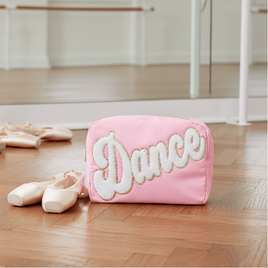 "Dance" Large Pouch, Baby Pink - The Happy Tribe