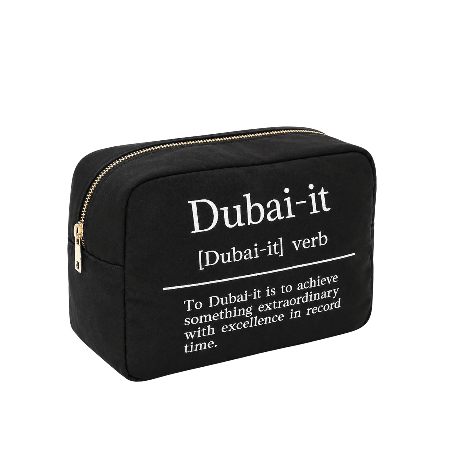 “Dubai-it” Large Embroidered Pouch - The Happy Tribe