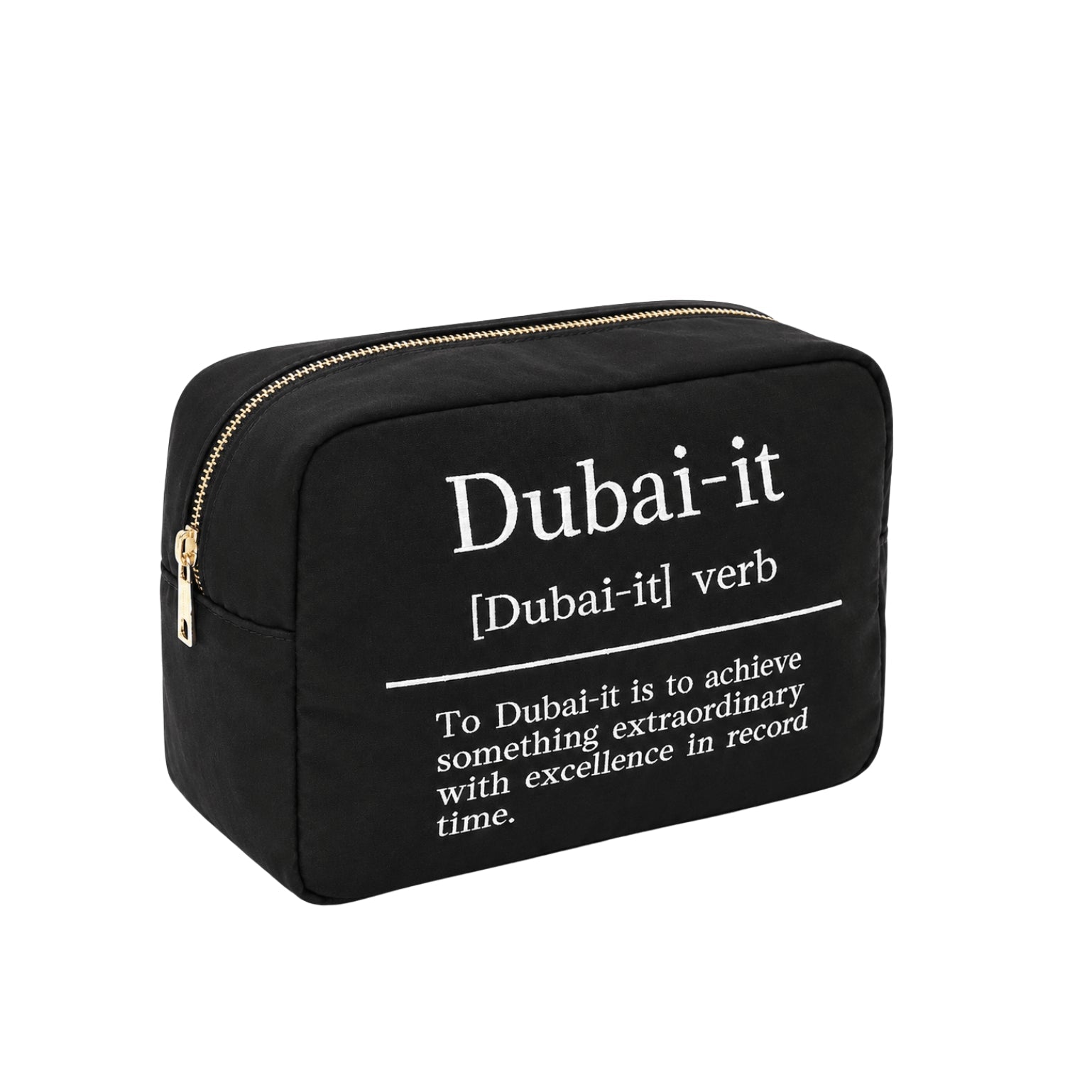 “Dubai-it” Large Embroidered Pouch - The Happy Tribe