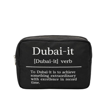 “Dubai-it” Large Embroidered Pouch - The Happy Tribe