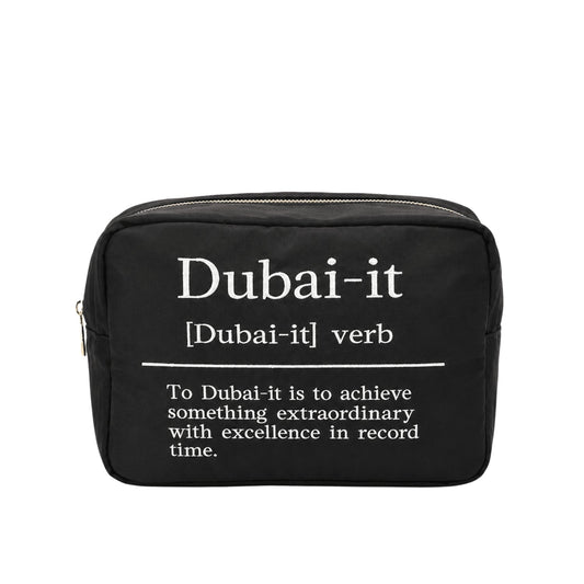 “Dubai-it” Large Embroidered Pouch - The Happy Tribe
