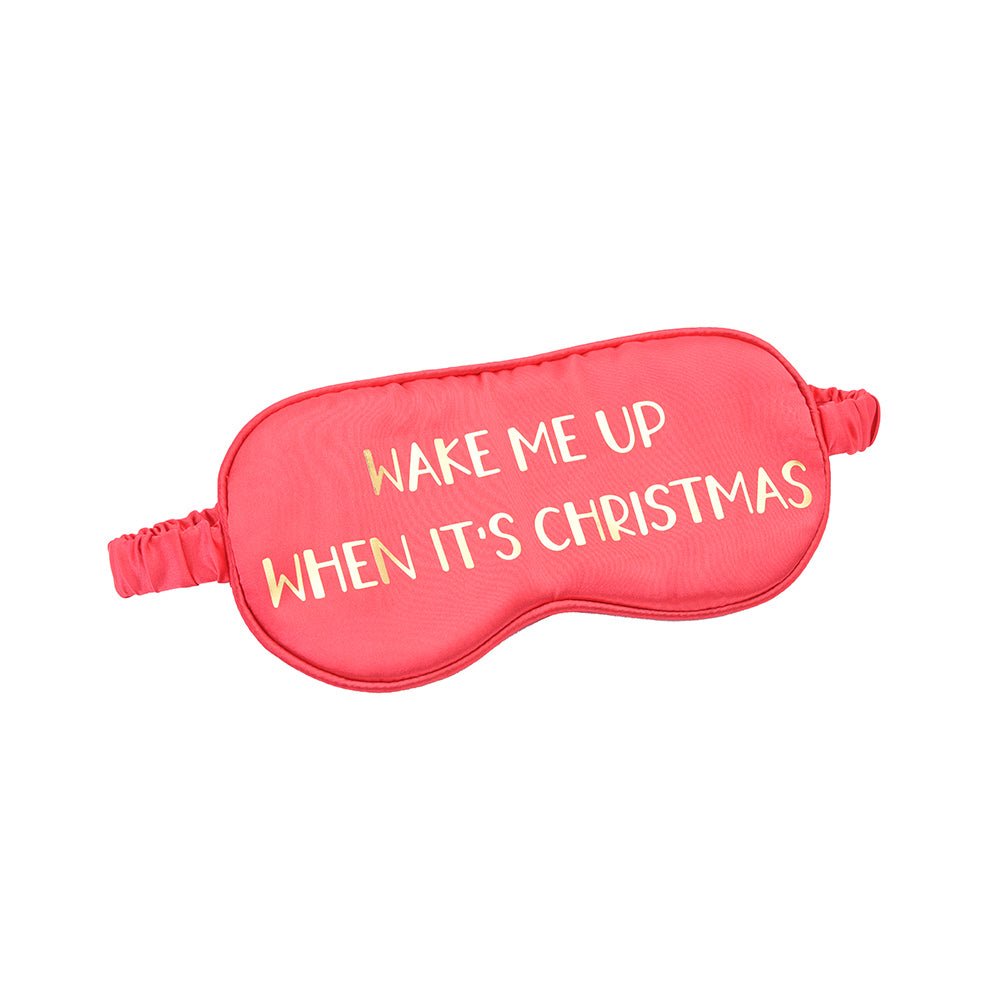 Eye Mask "Wake Me Up When It's Christmas" - The Happy Tribe