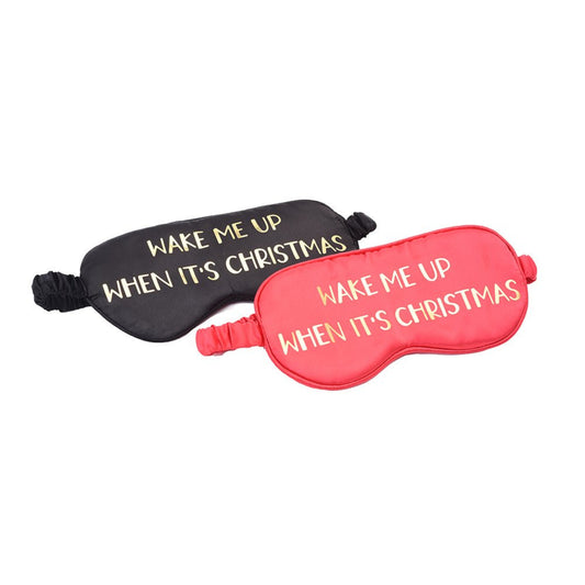 Eye Mask "Wake Me Up When It's Christmas" - The Happy Tribe