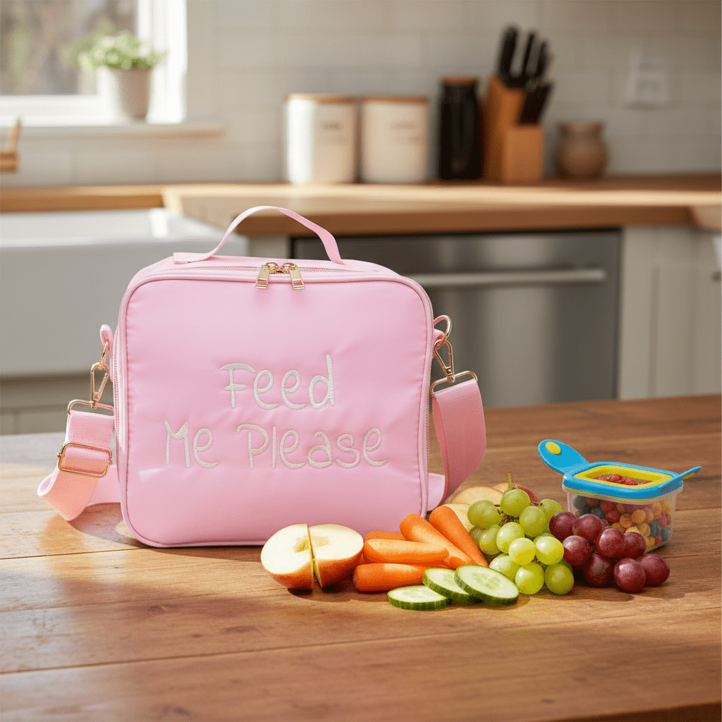 "Feed Me Please" Insulated Lunch Bag - The Happy Tribe