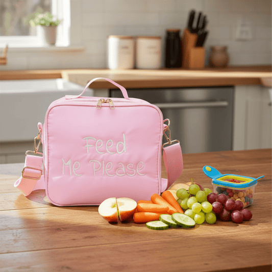 "Feed Me Please" Insulated Lunch Bag - The Happy Tribe