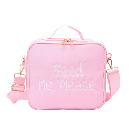 "Feed Me Please" Insulated Lunch Bag - The Happy Tribe