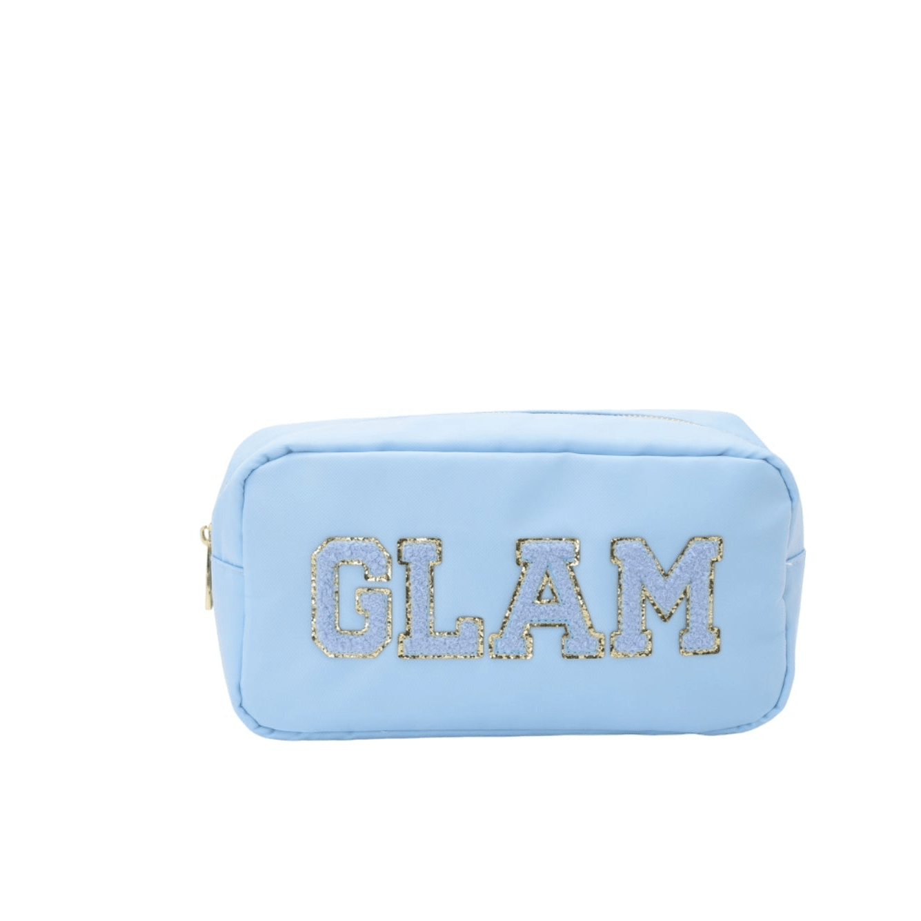 "Glam" Medium Pouch, Baby Blue - The Happy Tribe