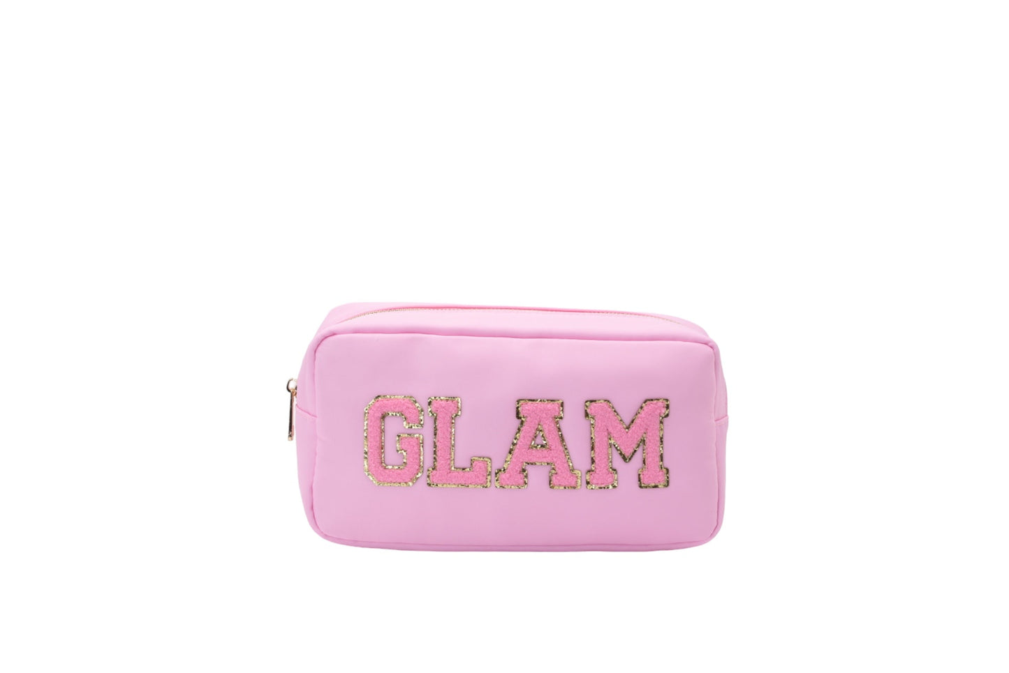 "Glam" Medium Pouch, Baby Pink - The Happy Tribe