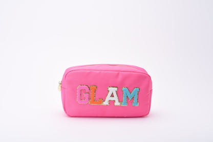 "Glam" Medium Pouch, Candy Pink - The Happy Tribe