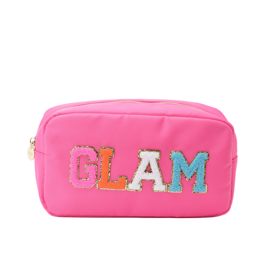 "Glam" Medium Pouch, Candy Pink - The Happy Tribe