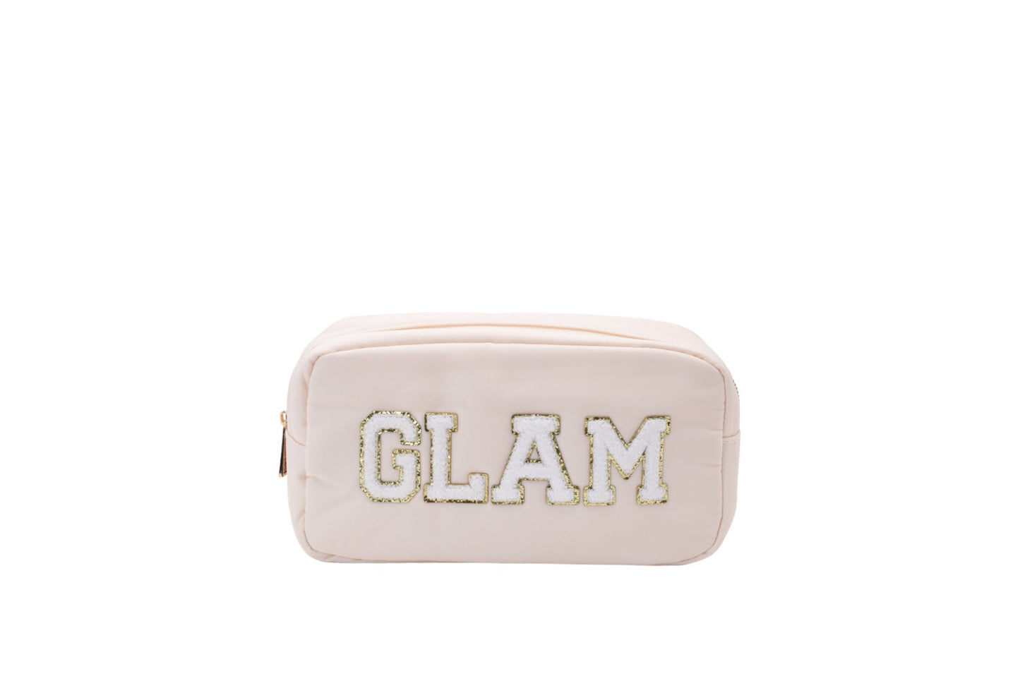 "Glam" Medium Pouch, Cream - The Happy Tribe