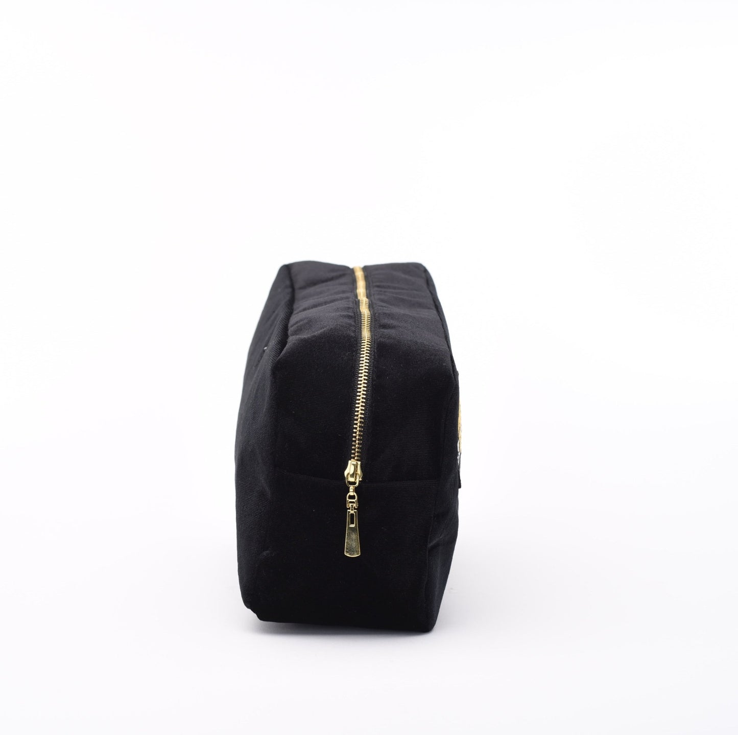 "Graduation" Medium Velvet Pouch, Black - The Happy Tribe